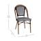 Flash Furniture Black/White PE Rattan Stacking Paris Chair, 2PK 2-SDA-AD642001-BKWH-NAT-GG - alternate 8